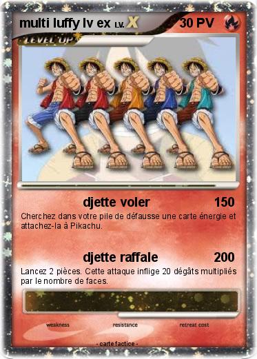 Pokemon multi luffy lv ex