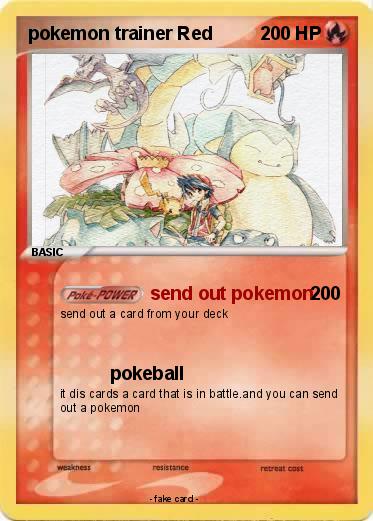 Pokemon pokemon trainer Red