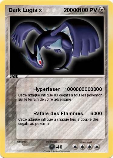 Pokemon Dark Lugia x              20000