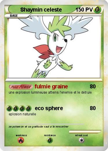 Pokemon Shaymin celeste