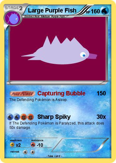 Pokemon Large Purple Fish