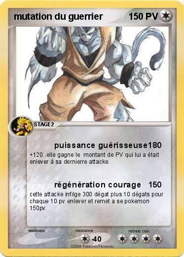 Pokemon mutation du guerrier 