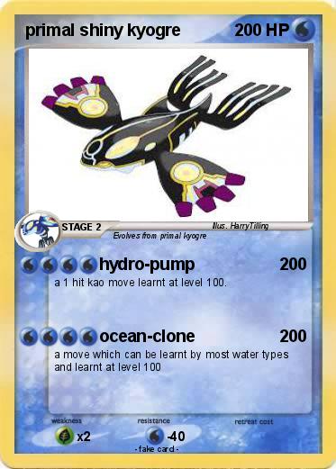 Pokemon primal shiny kyogre