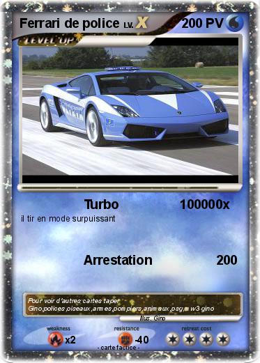 Pokemon Ferrari de police