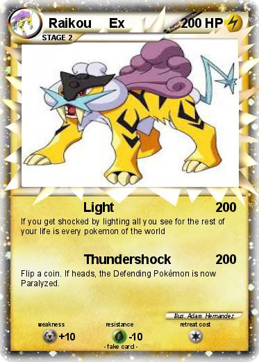 Pokemon Raikou     Ex