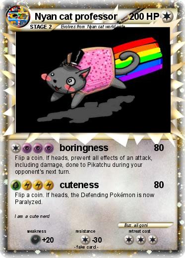 Pokemon Nyan cat professor
