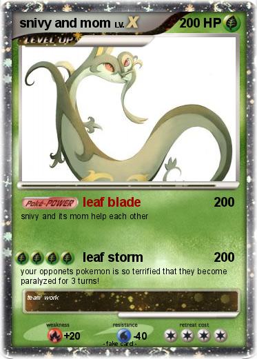 Pokemon snivy and mom