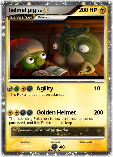 Pokemon helmet pig