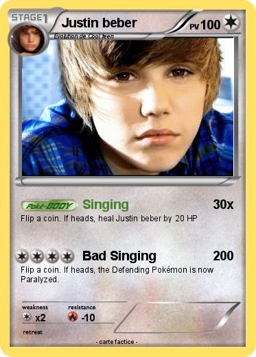Pokemon Justin beber