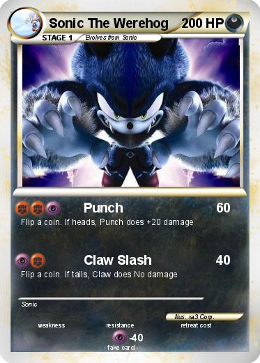 Pokemon Sonic The Werehog