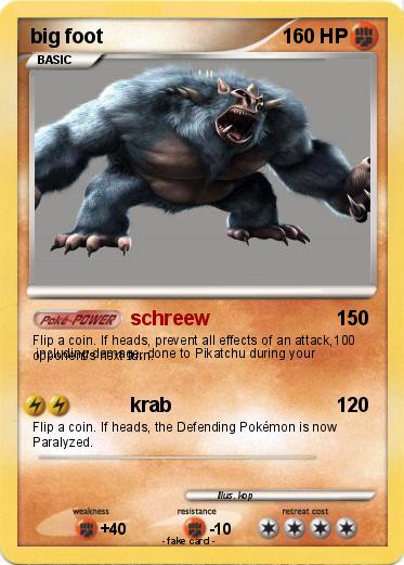 Pokemon big foot