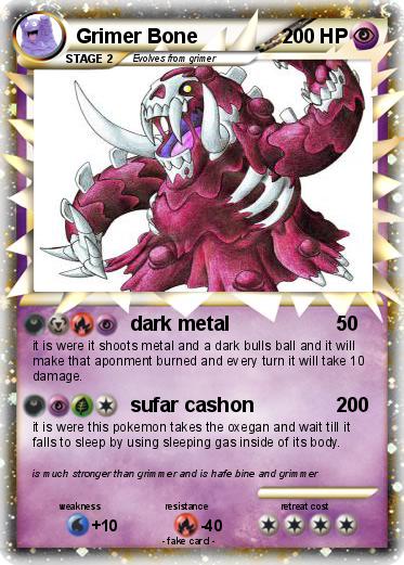 Pokemon Grimer Bone