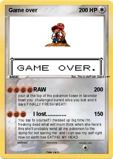 Pokemon Game over
