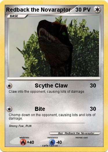 Pokemon Redback the Novaraptor