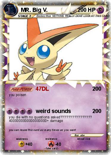 Pokemon MR. Big V.