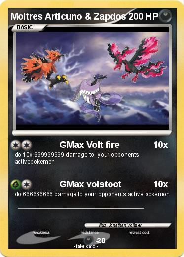 Pokemon Moltres Articuno & Zapdos