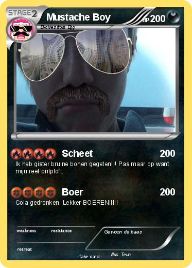 Pokemon Mustache Boy