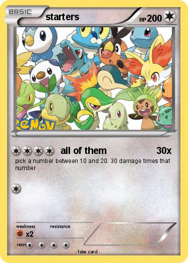 Pokemon starters