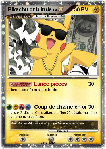 Pokemon Pikachu or blinde