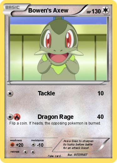 Pokemon Bowen's Axew
