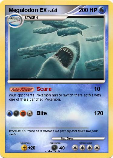 Pokemon Megalodon EX