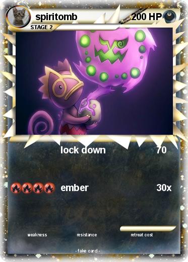 Pokémon spiritomb 131 131 - lock down - My Pokemon Card