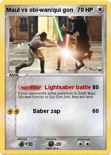 Pokemon Maul vs obi-wan/qui gon