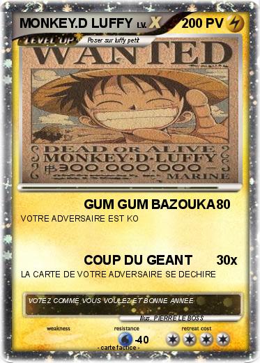 Pokemon MONKEY.D LUFFY