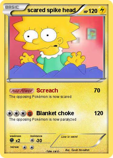 Pokemon scared spike head