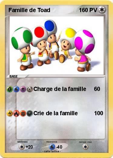 Pokemon Famille de Toad