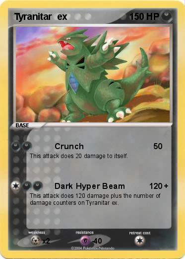 Pokemon Tyranitar  ex       