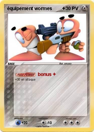 Pokemon équipement wormes        +