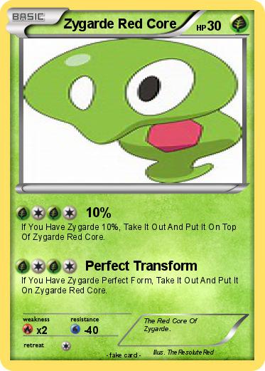 Pokemon Zygarde Red Core