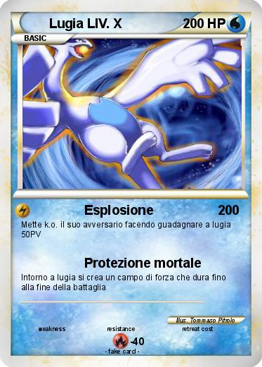 Pokemon Lugia LIV. X