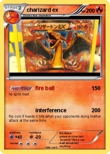 Pokemon charizard ex