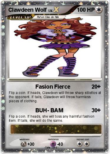 Pokemon Clawdeen Wolf