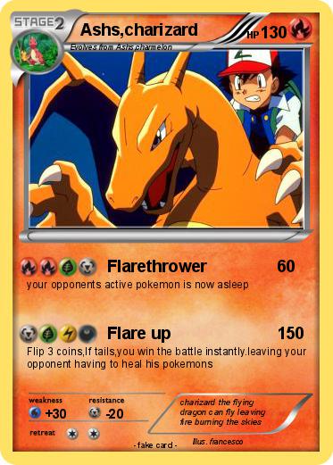 Pokemon Ashs,charizard