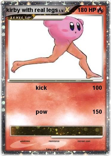 Pokemon kirby with real legs