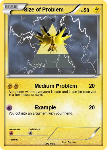 Pokemon Size of Problem