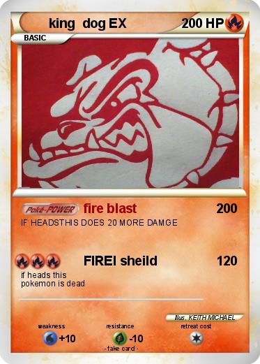 Pokemon king  dog EX