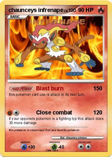Pokemon chaunceys infrenape