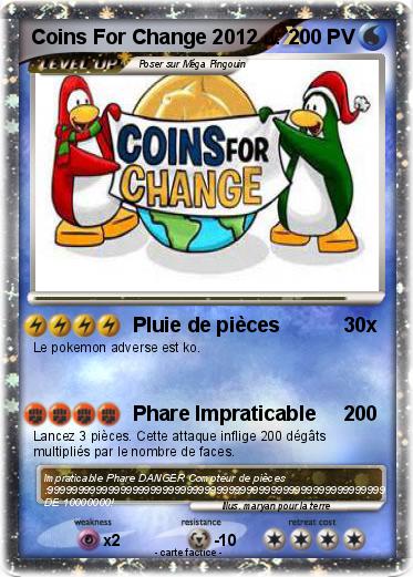 Pokemon Coins For Change 2012
