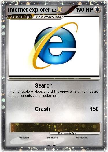 Pokemon Internet explorer