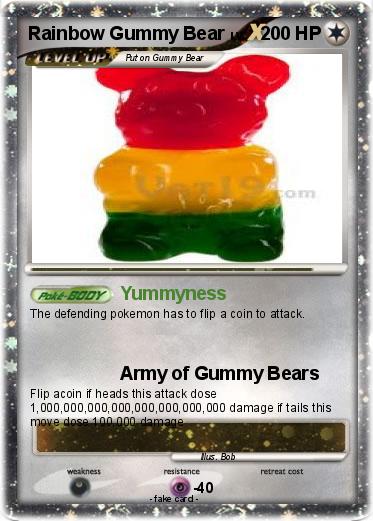Pokemon Rainbow Gummy Bear