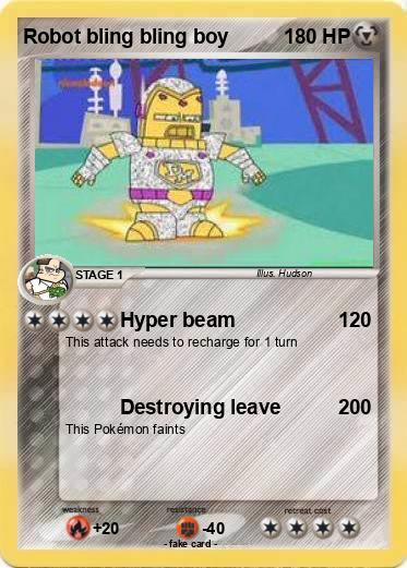 Pokemon Robot bling bling boy