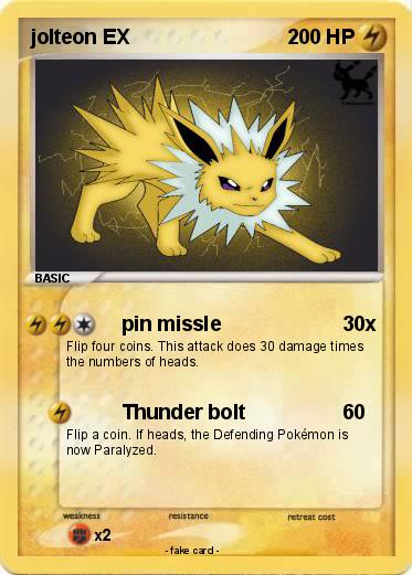Pokemon jolteon EX