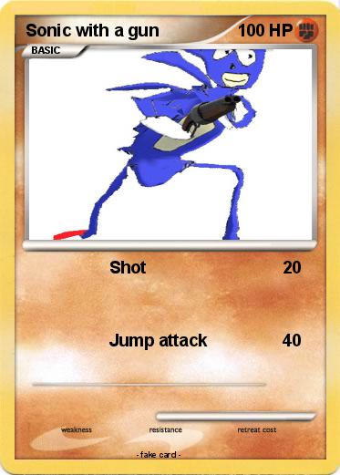 Pokemon Sonic with a gun