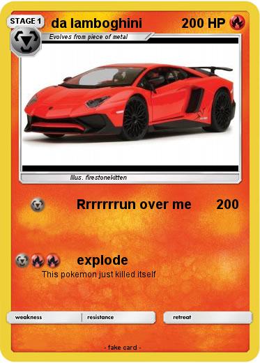 Pokemon da lamboghini