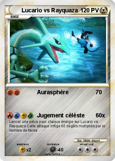 Pokemon Lucario vs Rayquaza