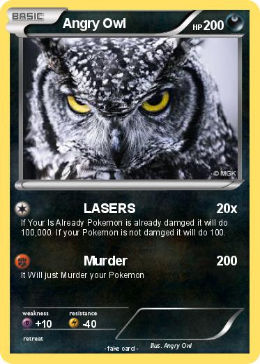 Pokemon Angry Owl